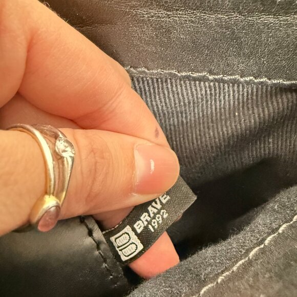 Brave Leather Virtue Bag Crossbody Calf Hair Leopard Print Western - Picture 6 of 13